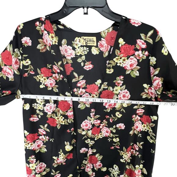 Show Me Your Mumu Kimono Womens S Black Floral Open Front Cover Up Boho Chic - Picture 4 of 10